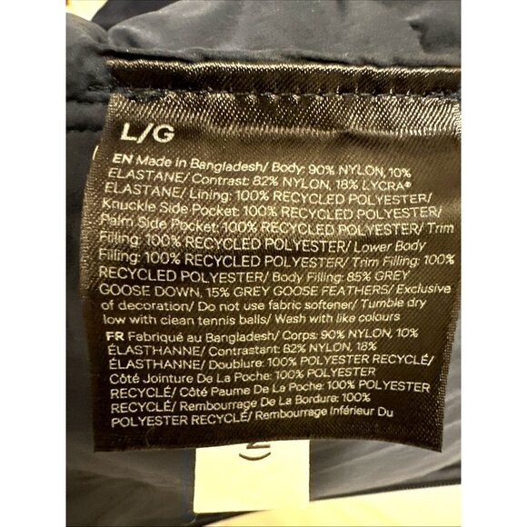 Lululemon Men's Large Down for It All Jacket Vest Navy Blue Lightweight NEW NWOT - Picture 7 of 11